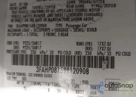 2008 Ford Focus Se из США, поврежденный, VIN 1FAHP33N18W158532